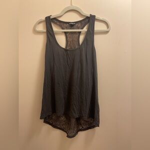Express Gray Racerback Tank